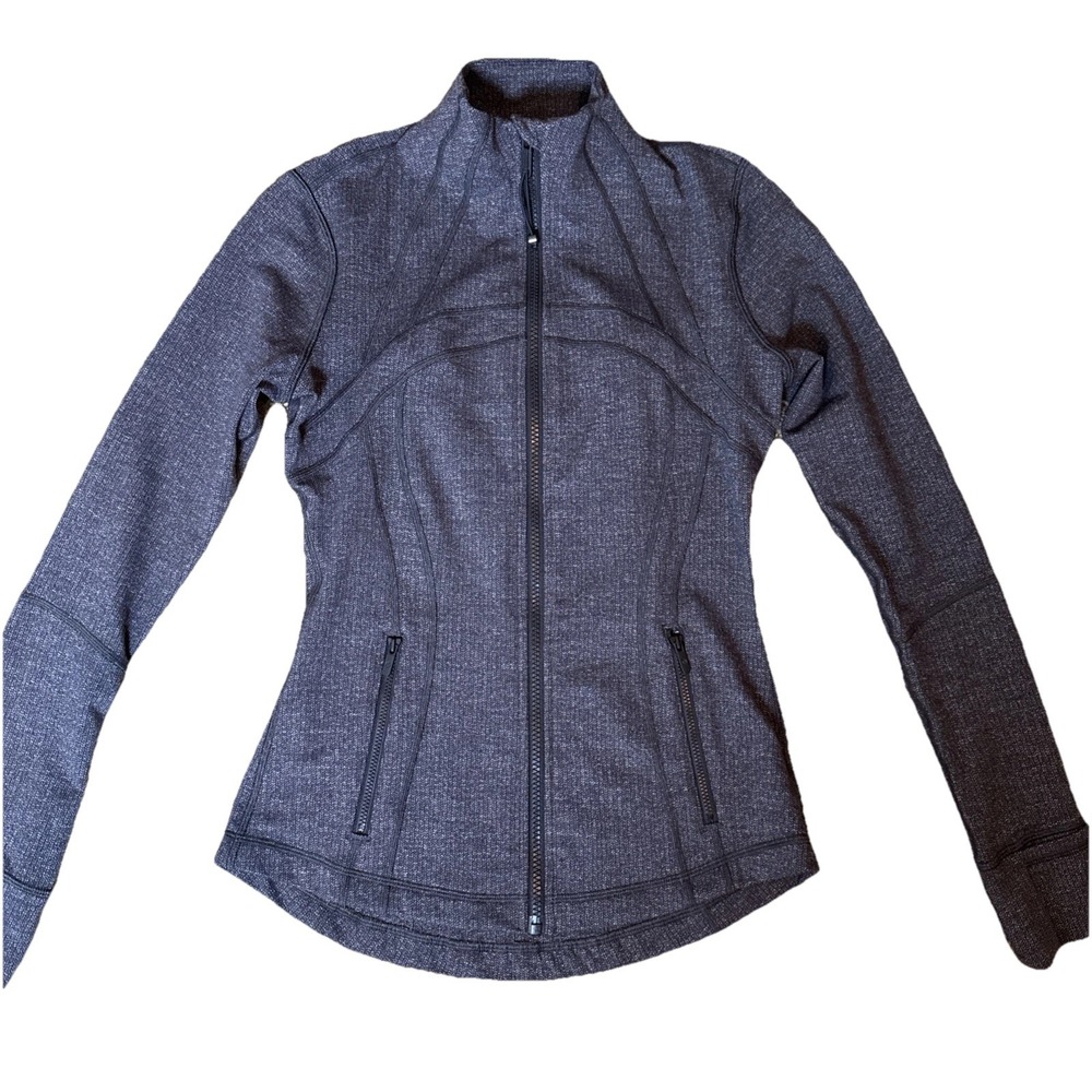 Lululemon Sz 6 Heathered Grey Hero Cottony Soft Lightweight Rulu Define‎ Jacket